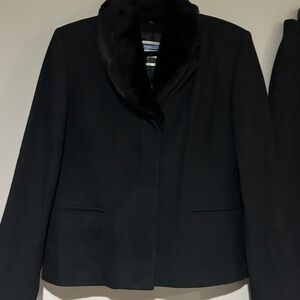 Pendleton Black 100% Wool skirtsuit. Skirt  (NWT)length is approx.27", waist 28"